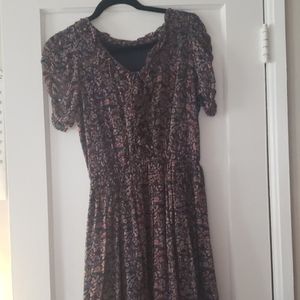 Zara woman floral short dress in size large